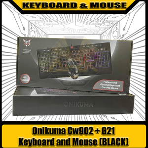 Onikuma Cw902 + G21 Keyboard and Mouse Black