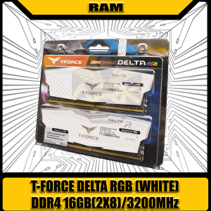 T Force Delta RGB 16GB(2x8GB)DDR4 3200mhz White