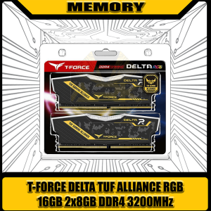 T Force Delta TUF Alliance RGB 16GB(2x8GB)DDR4 3200mhz